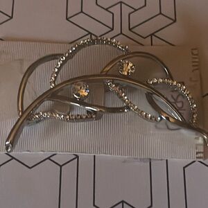 NOS Leaf Brooch Cut Out Style With Stones